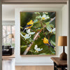 ArtExplore Realistic Hummingbird Oil Painting – Modern Still Life Wall Decor Canvas