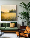 Green Field Painting Large Green Fields Wall Art Large Landscape Art Modern Fine Art For Livingroom