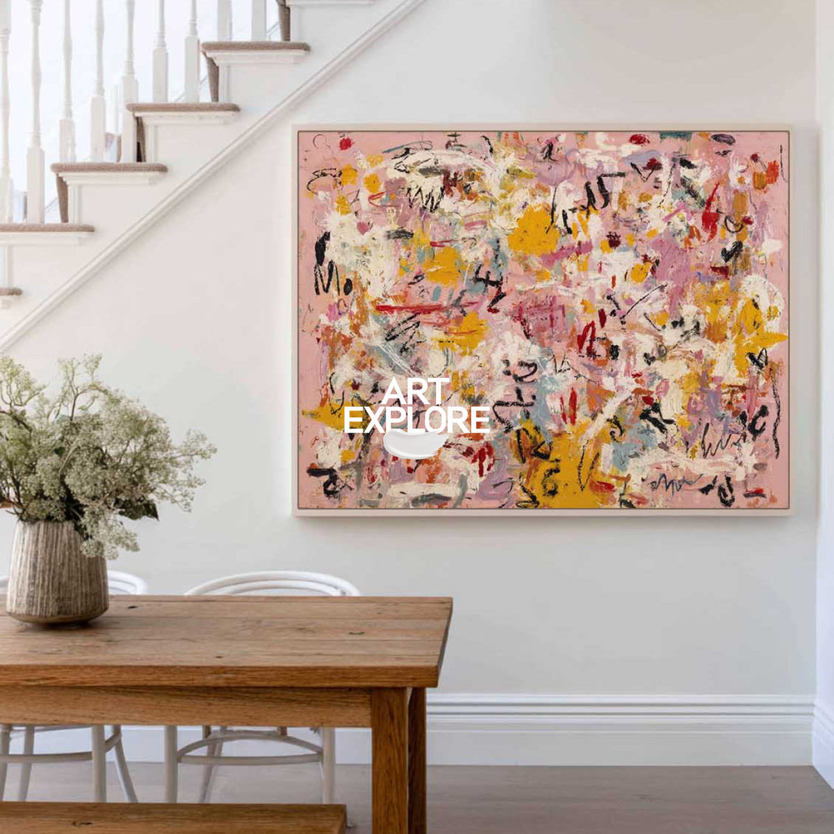 Bespoke Abstract Garden | Oversized Horizontal Impasto Artwork