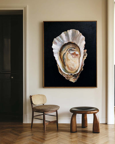 Black Oyster Oil Painting Modern Baroque Oyster Painting Oyster Wall Art Luxurious Artworks For Sale