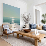 Blue Sea Horizon Landscape Canvas Painting for Living Room – ArtExplore