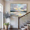 Blue Textured Canvas Wall Art – Abstract Painting for Contemporary Decor by ArtExplore