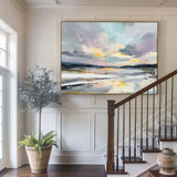 Blue Textured Canvas Wall Art – Abstract Painting for Contemporary Decor by ArtExplore