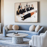 Bold Figurative Art for Living Room | Handmade Oversized Canvas | ArtExplore