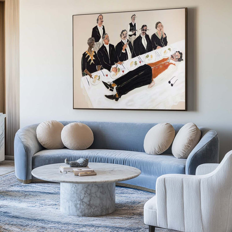 Bold Figurative Art for Living Room | Handmade Oversized Canvas | ArtExplore