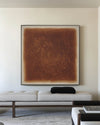 Wabi-sabi Brown Wall Art Large Pure Brown Textured Wall Art Brown Minimalist Art Livingroom Painting