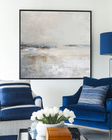 Calm Cloud Haze Landscape | Large Textured Oil Painting ArtExplore