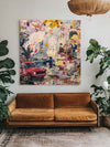 Captivating Urban Dreamspace Graffiti Art – Large Handmade Oil Painting on Canvas | ArtExplore