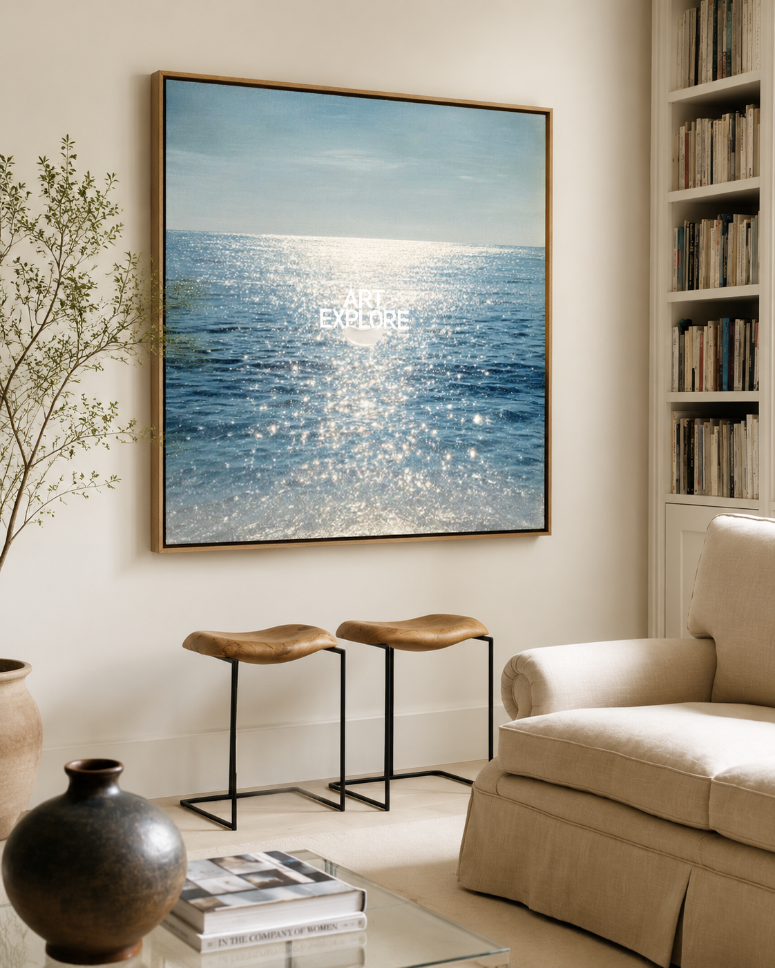 Ocean Blue Wall Art #ABAS338