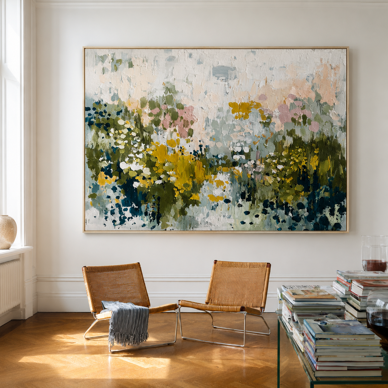 Green Abstract Art #ABAH219