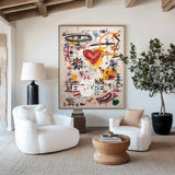 Childhood Innocence Modern Art, Large Minimalist Texture Oil Painting ArtExplore