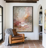 Colorful Universe Texture Art, Large Handmade Canvas for Cozy Home Decor ArtExplore