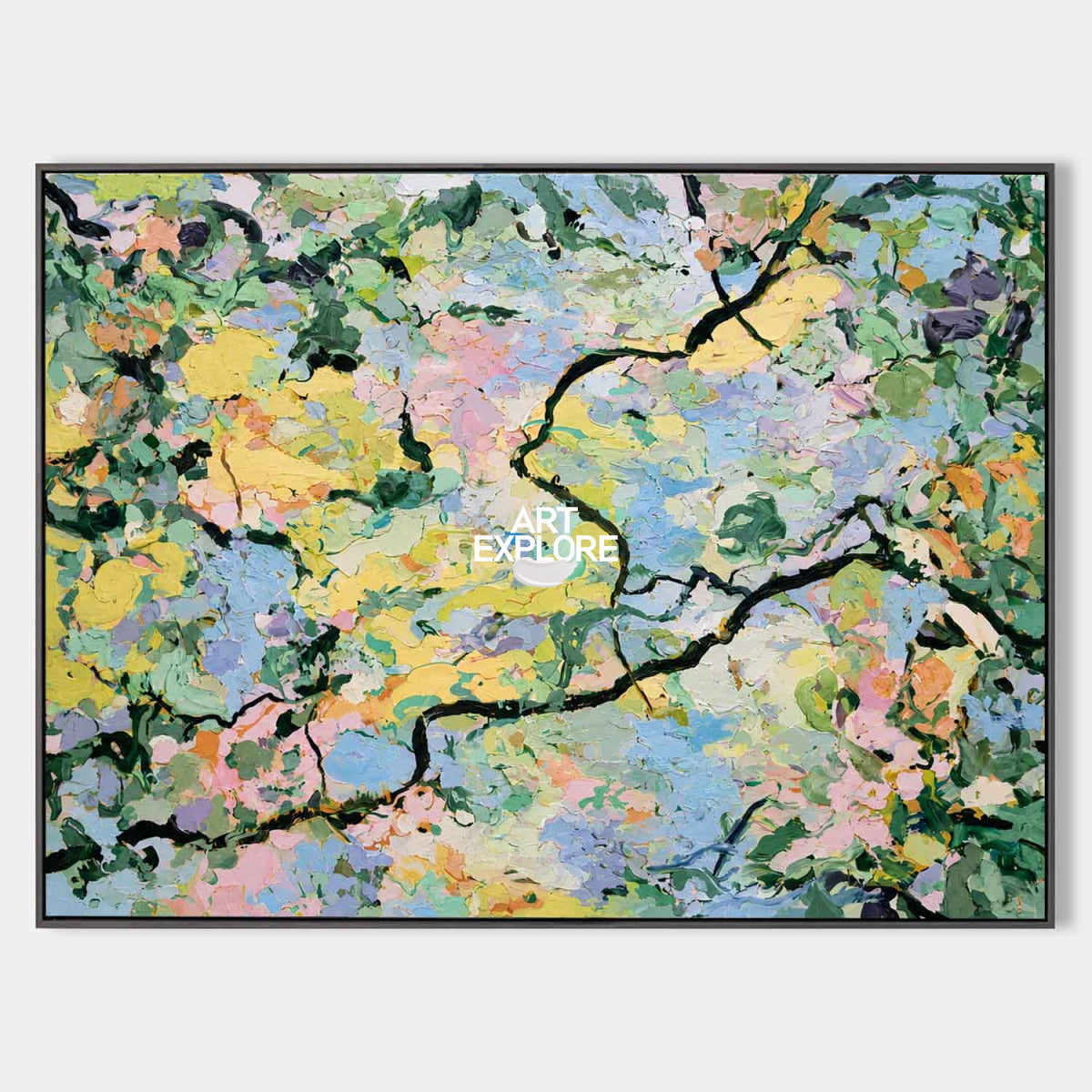 Colorful Abstract Wall Art For Modern Living Room And Dining