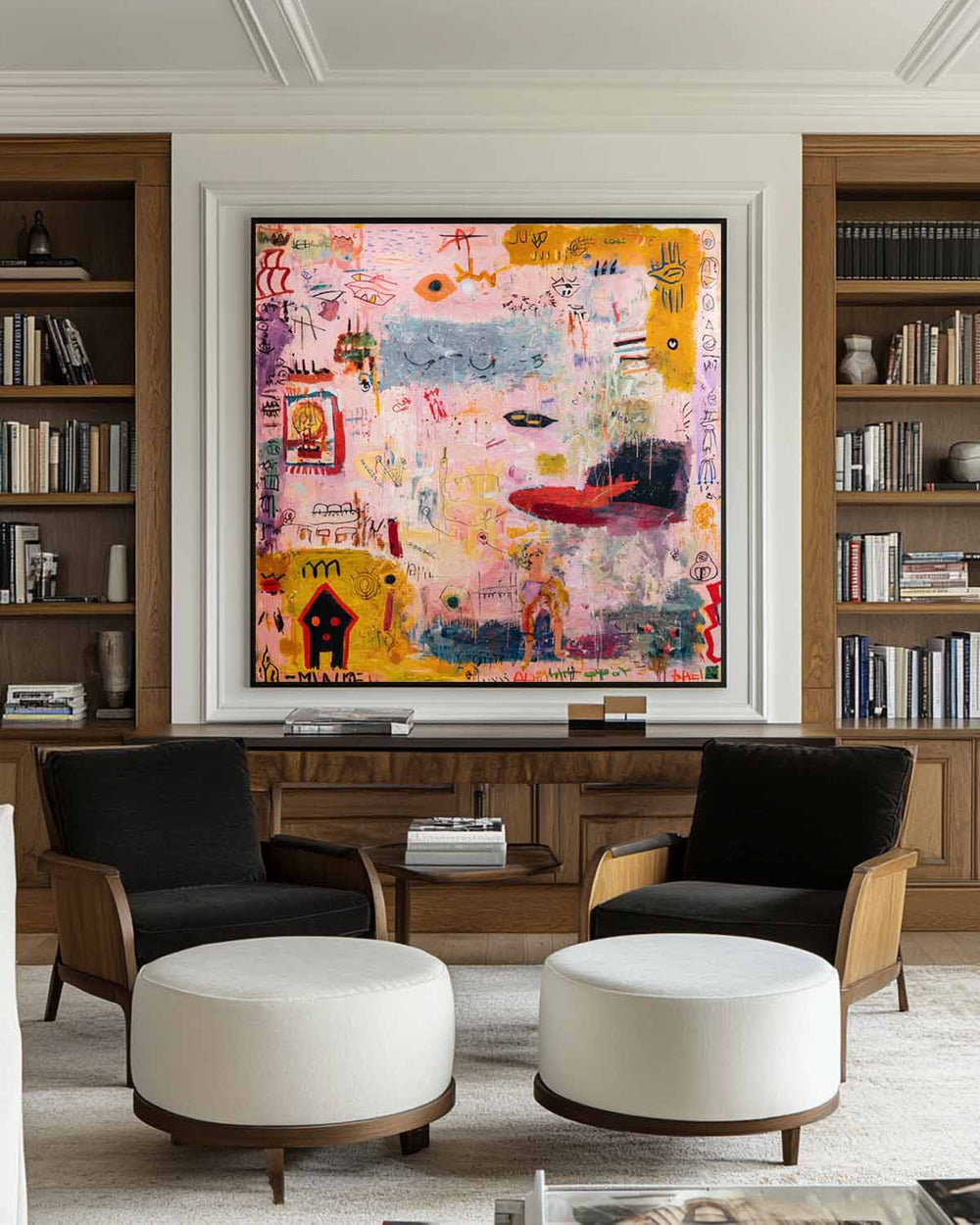 Contemporary Graffiti Texture Wall Art – Large Handmade Canvas Painting | ArtExplore