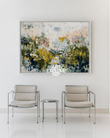 Contemporary Green Abstract Oil Painting for Large Spaces | ArtExplore