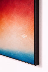 Contemporary Neon Gradient Abstract Art, Tall Wall Decor – ArtExplore