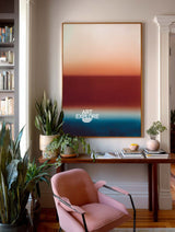 Contemporary Neon Gradient Wall Art, Textured Oil Painting – ArtExplore