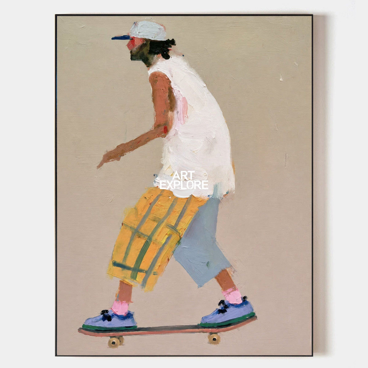 Skateboarder Wall Art #ABAV875