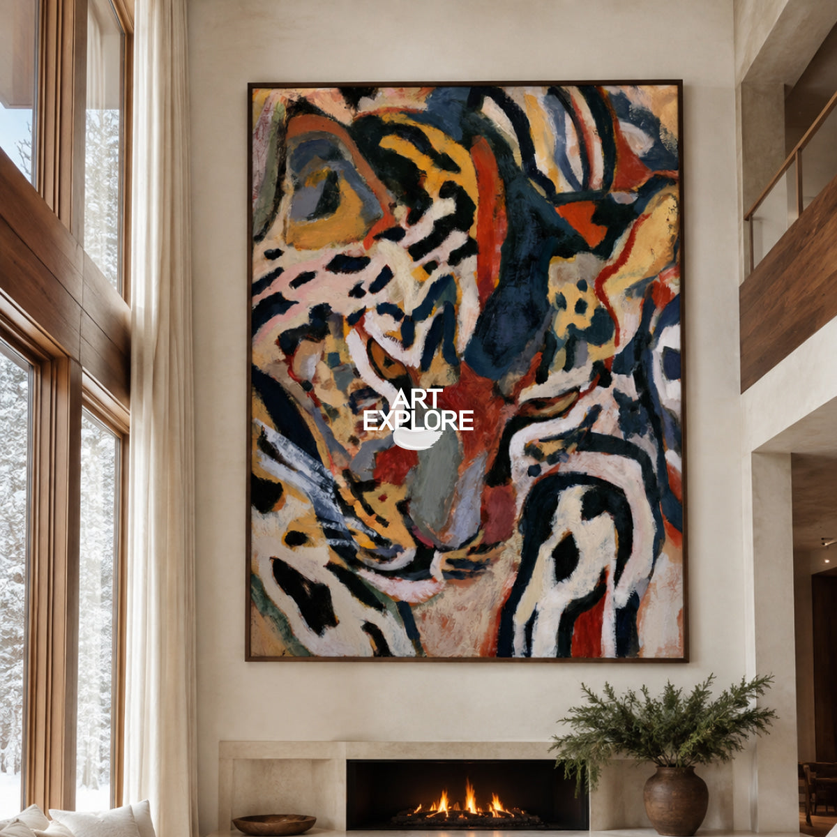 Abstract Leopard Art #ANW09