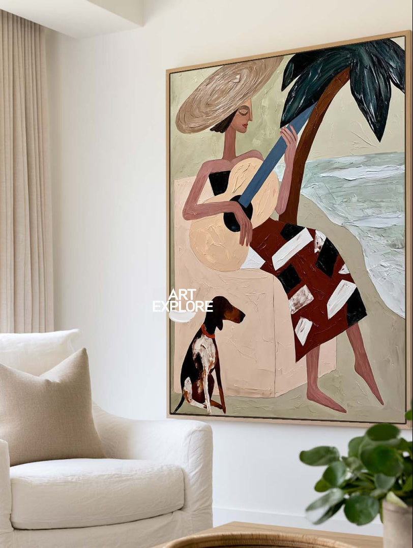 Beach Woman Painting #ABAV850