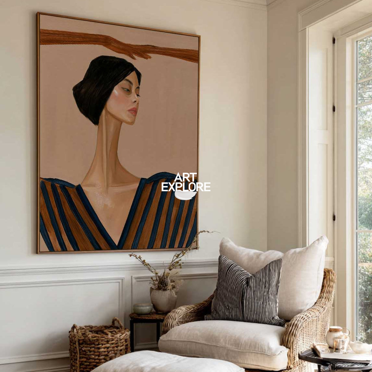 Elegant Woman Wall Art #ABAV842