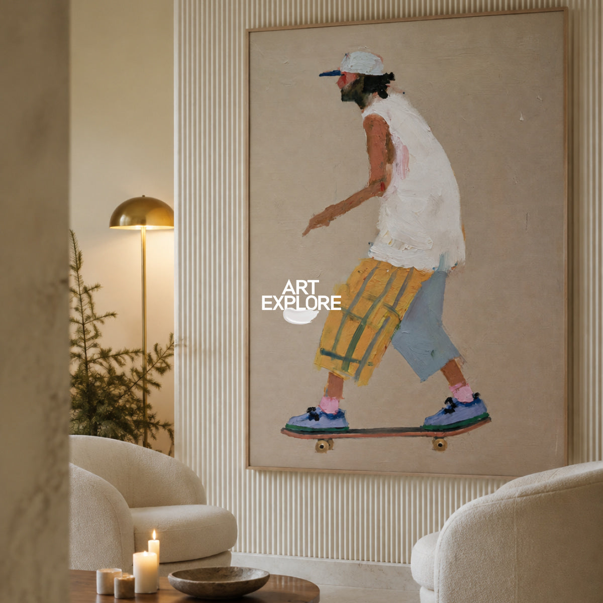 Skateboarder Wall Art #ABAV875