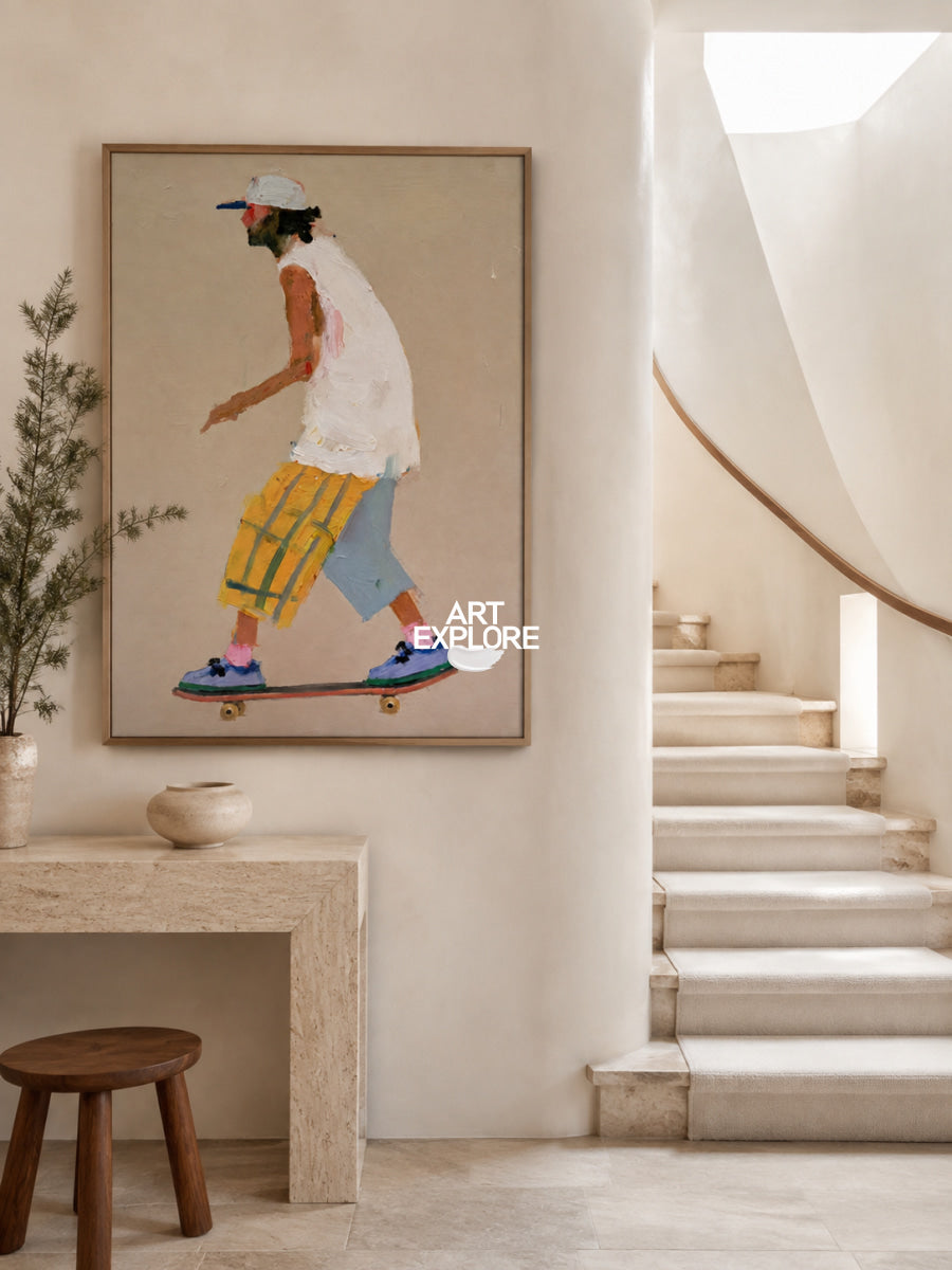 Skateboarder Wall Art #ABAV875