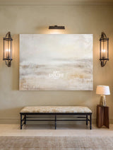Cozy Neutral Beige Wall Art | Large Minimalist Wabi-Sabi Painting ArtExplore