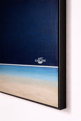 Deep Blue Gradient Abstract Art for Modern Spaces, Vertical – ArtExplore