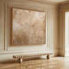 Earthy Brown Wabi-Sabi Wall Art, Textured Canvas Painting for Hallway or Lounge – ArtExplore