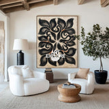 Elegant Beige & Black Boho Art for Bedroom or Lounge | ArtExplore
