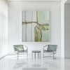 Green Texture Canvas Painting Wabi-sabi Sage Color Wall Art Large Abstract Minimalist Wall Art