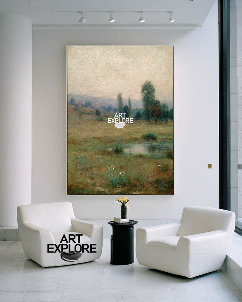 Handmade Landscape Oil Painting – Forest Serenity Wall Decor | ArtExplore