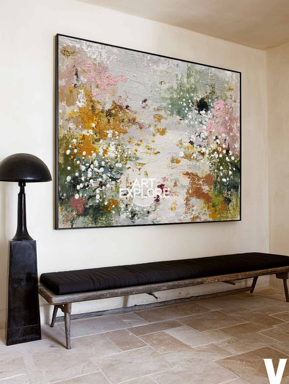 Handmade Large Colorful Abstract Textured Wall Art for Living Rooms | ArtExplore
