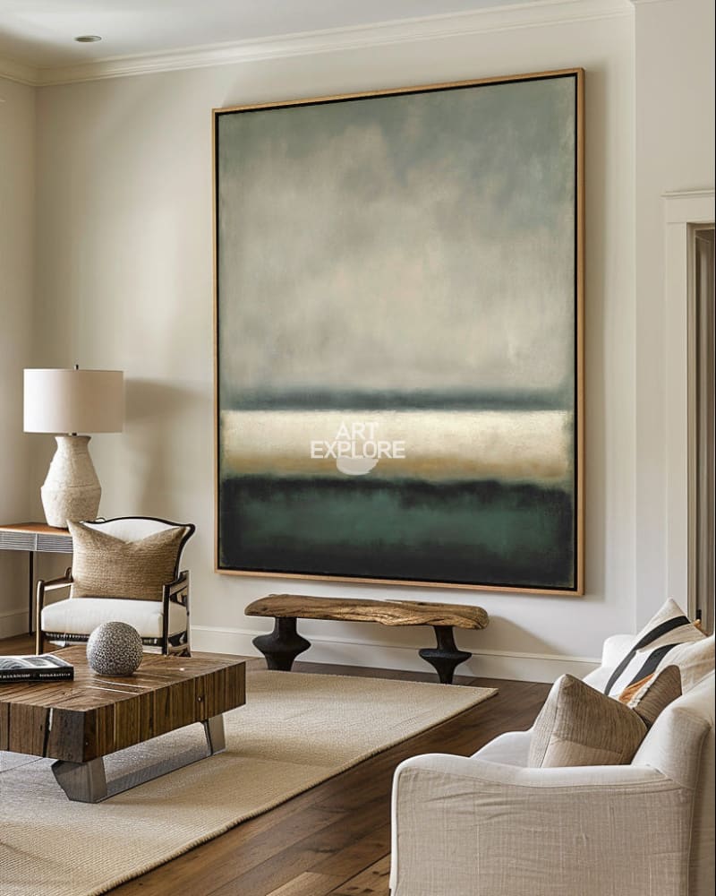 Handmade Minimalist Texture Art | Large Vertical Modern Canvas ArtExplore