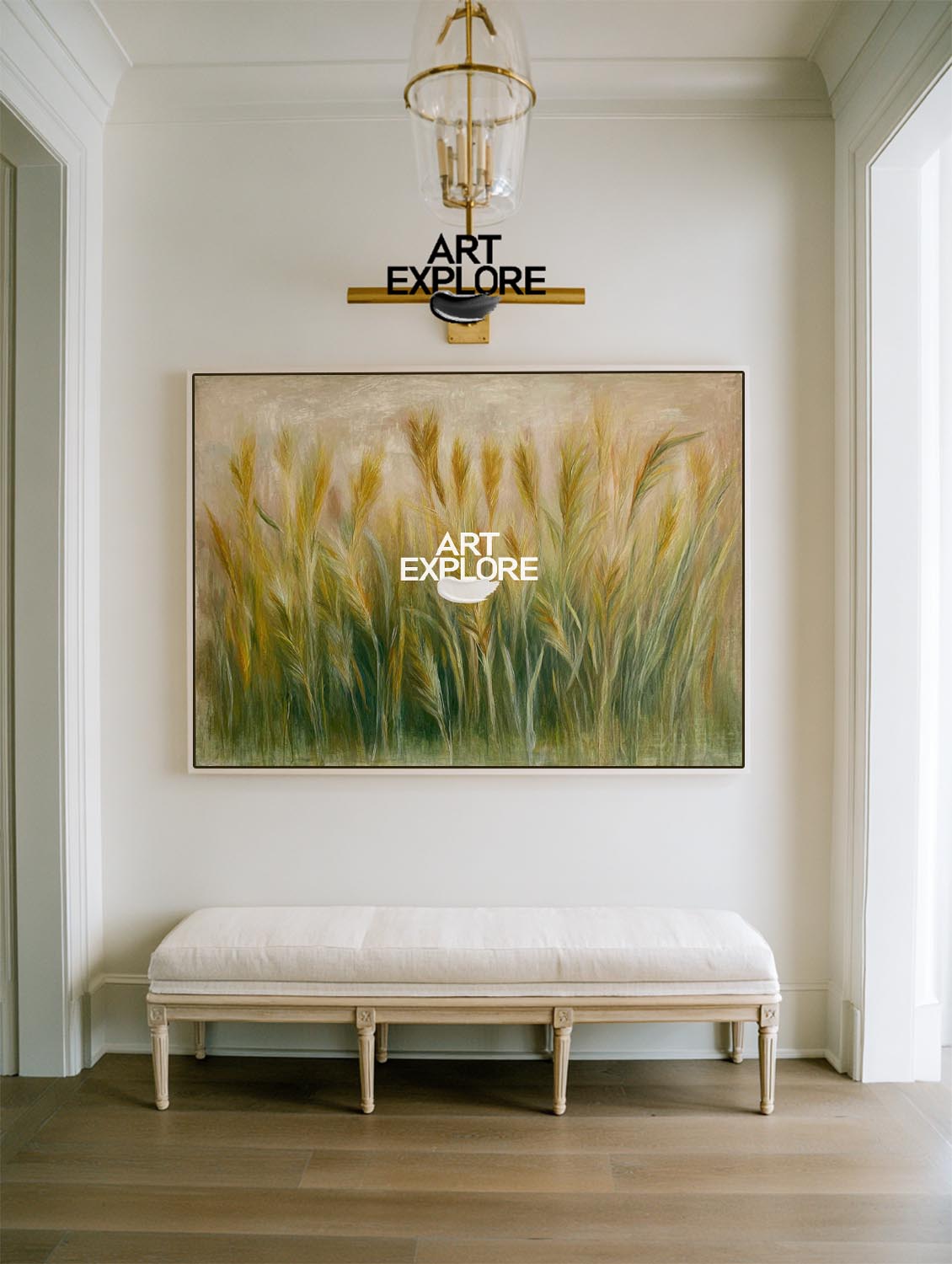 Horizontal Landscape Painting for Living Room – Handmade by ArtExplore