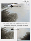 Lake View Painting Landscape Art Beige Landscape Canvas Art Lake Painting For Livingroom