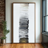 Large Abstract Brushstroke Canvas | Handmade Neutral Home Decor | ArtExplore