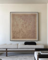 Beige Minimalist Abstract Art Wabi-sabi Monochrome Wall Art Modern Abstract Painting For livingroom