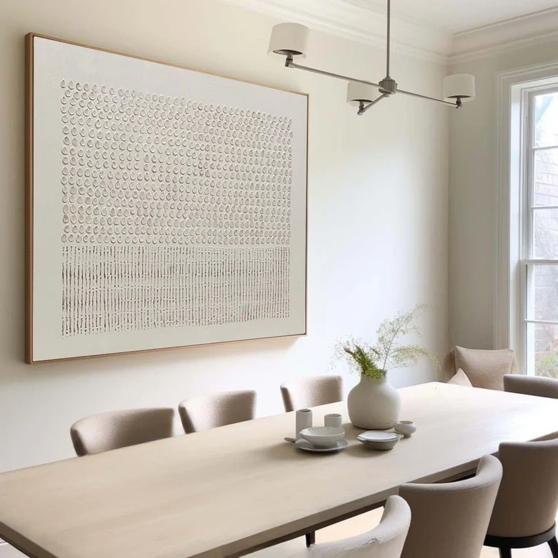 Large Beige Texture Art Painting Large Canvas Art Wabi-sabi Painting For Livingroom | Artexplore