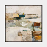 Large Beige Wabi-Sabi Textured Wall Art for Modern Homes, Minimalist Canvas – ArtExplore