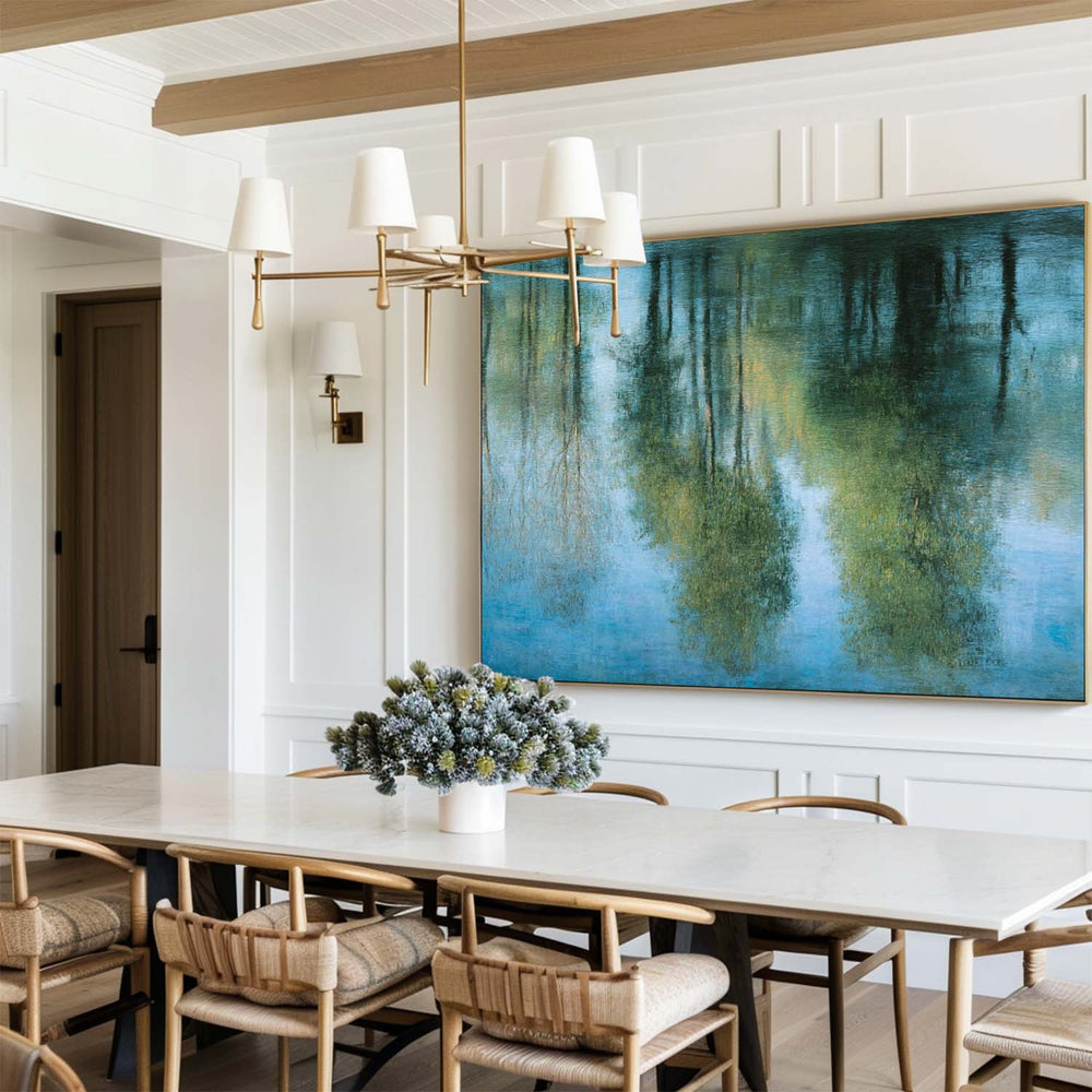 Large Blue Texture Canvas Painting – Modern Handmade Art for Lounge, Office, and Bedroom | ArtExplore