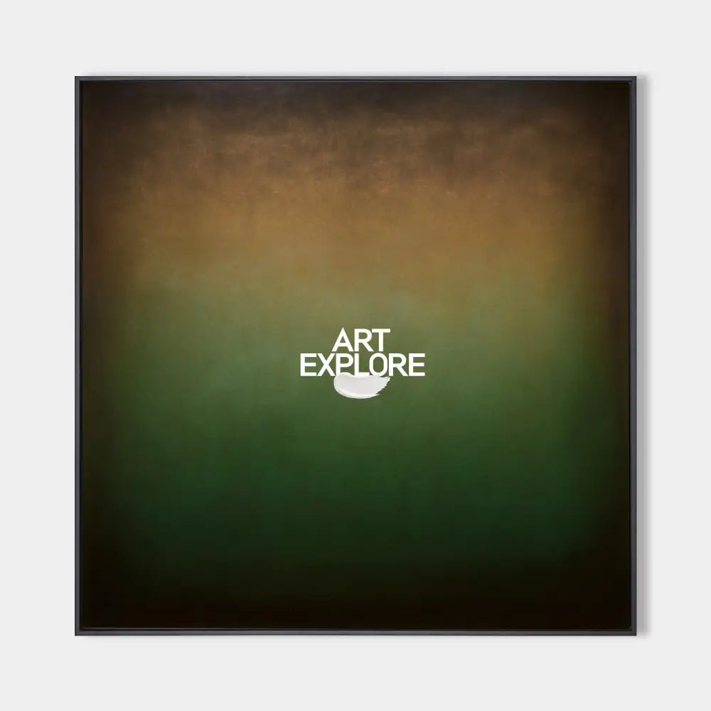 Large Boho Green Art, Handmade Dark Green Wall Decor for Living Room | ArtExplore