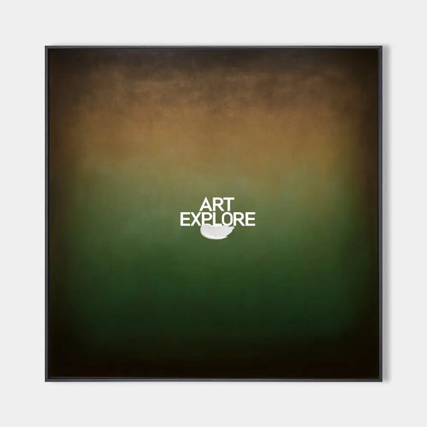 Large Boho Green Art, Handmade Dark Green Wall Decor for Living Room | ArtExplore