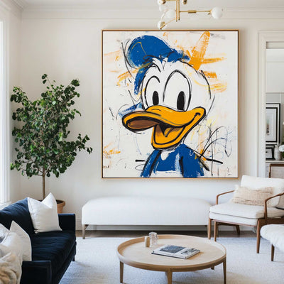 Large Colorful Cartoon Graffiti Modern Texture Pop Painting Handmade Pop Painting For Sale
