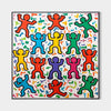 Large Colorful Pop Wall Art Colorful Texture Painting Keith Haring Style of Wall Art For Sale