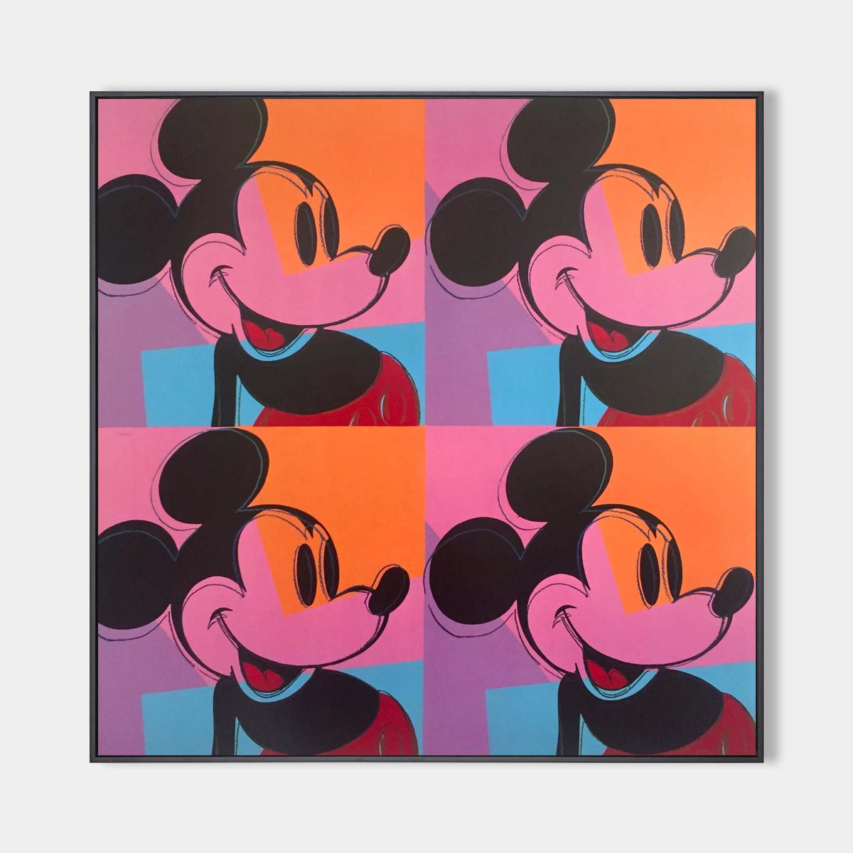 Large Disney Mickey Pop Art Oil Painting Texture Painting Handmade Disney Pop Painting for sale