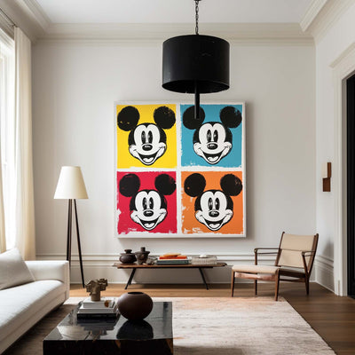 Large Graffiti Pop Wall Art Texture Painting Disney art painting Mickey art painting for sale