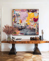 Large Handmade Graffiti Abstract Painting – Modern Texture Canvas for Statement Wall Art | ArtExplore