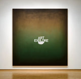 Large Handmade Green-Brown Wabi-Sabi Canvas Art for Dining Areas | ArtExplore